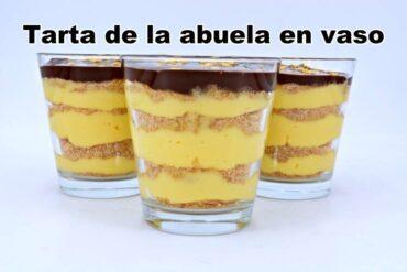 tarta de la abuela en vaso