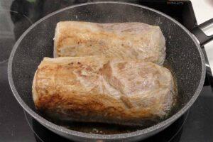 Lomo de cerdo en salsa de naranja paso 1