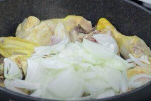 Pollo con setas shiitake paso 2