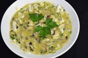 cocochas de merluza en salsa verde paso final