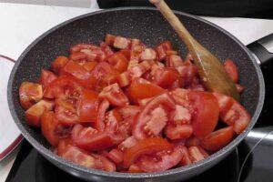 Salsa de tomate casera paso 2