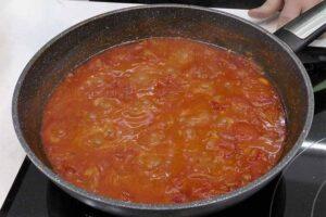Salsa de tomate casera paso 3