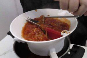 Salsa de tomate casera paso 4