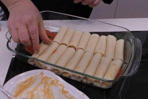 canelones de pavo paso 6