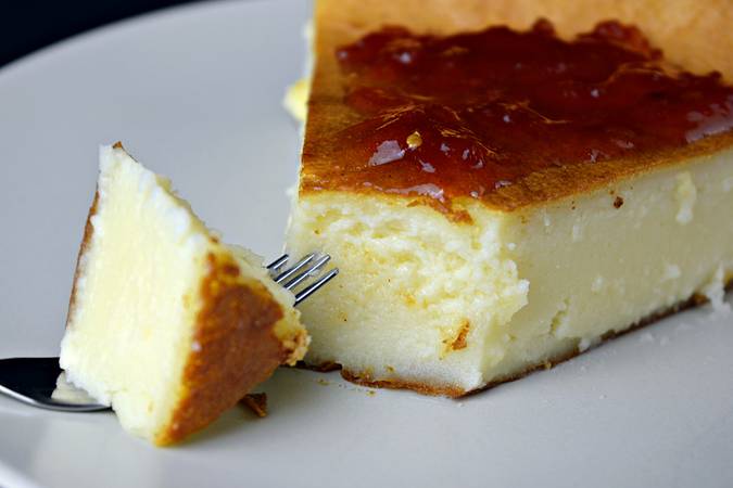 Tarta de queso crema sin gluten