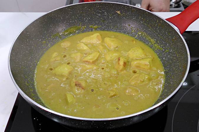 pollo al curry paso 5