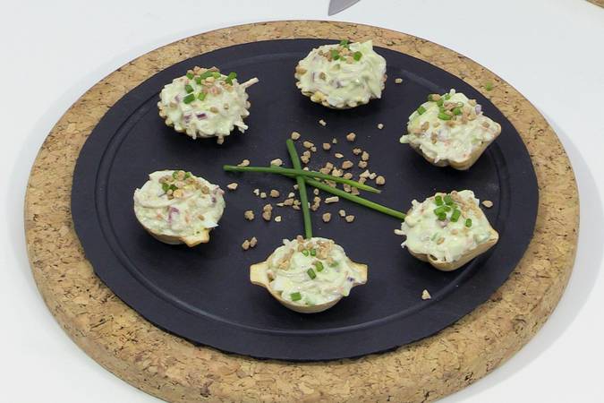 canapés de salmón ahumado paso 8