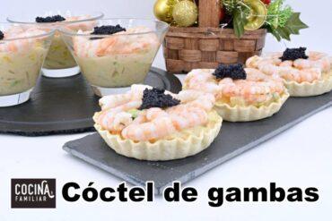 Como hacer un coctel de gambas tropical