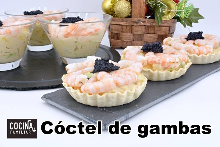 Como hacer un coctel de gambas tropical
