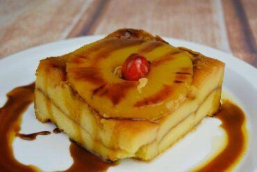 pudin de piña con sobaos pasiegos