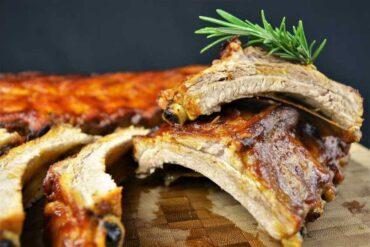 costillas con salsa barbacoa