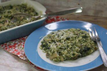 risotto de espinacas
