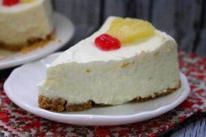 tarta mousse de piña