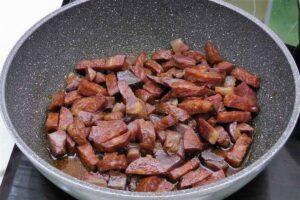 Caracoles con salsa picante paso 3