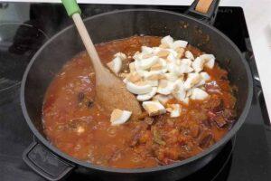 Caracoles con salsa picante paso 4