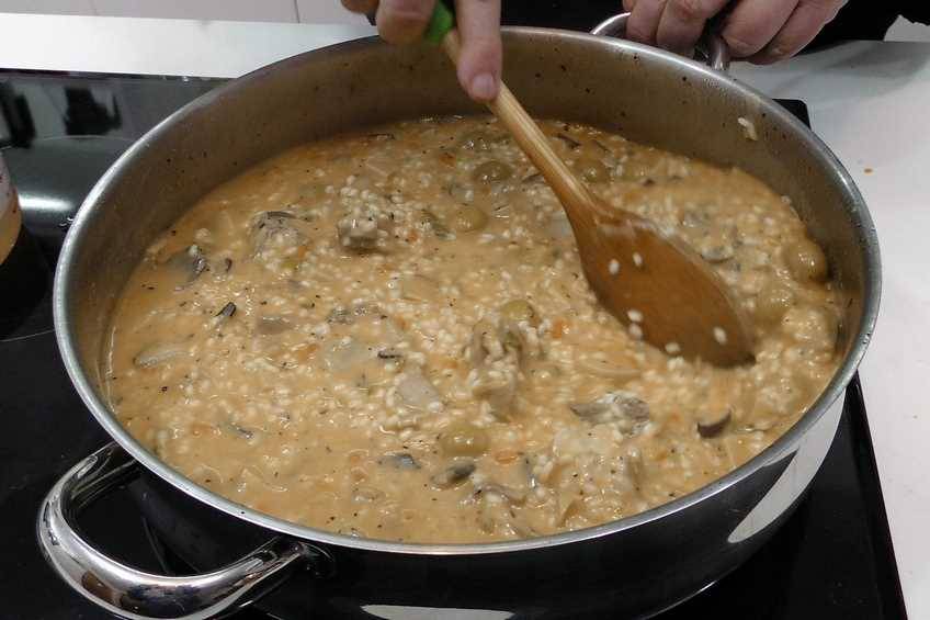Cómo hacer arroz cremoso paso 5