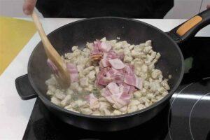 berenjenas rellenas de pavo y beicon, paso 3