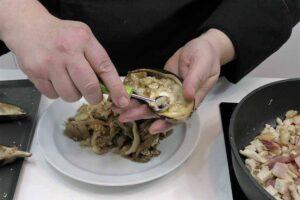 berenjenas rellenas de pavo y beicon, paso 4