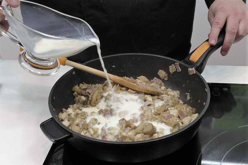 berenjenas rellenas de pavo y beicon, paso 5