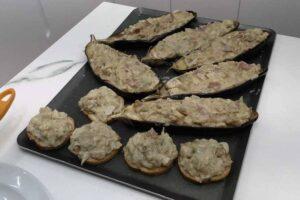 berenjenas rellenas de pavo y beicon, paso 6