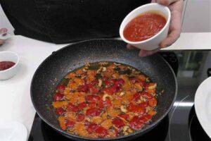 arroz con bacalao a la riojana paso 2