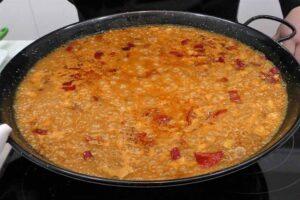 arroz con bacalao a la riojana paso 6