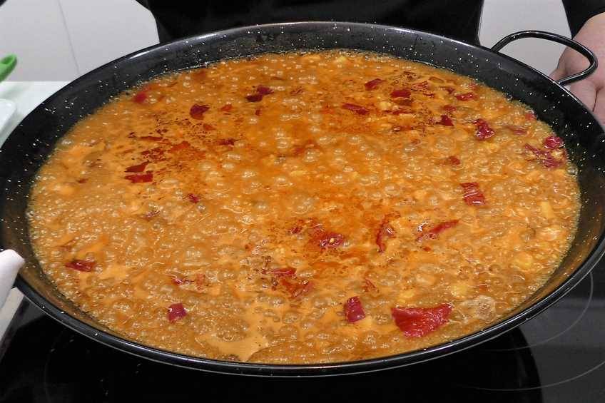 arroz con bacalao a la riojana paso 6