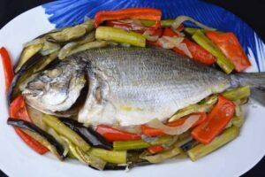 Dorada al horno con verduras paso 4