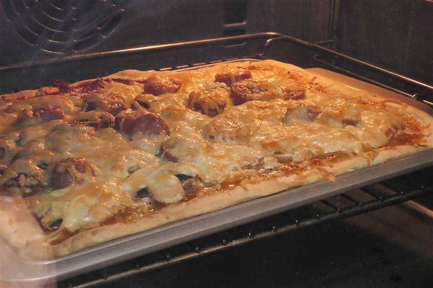 pizza de jamón paso 5