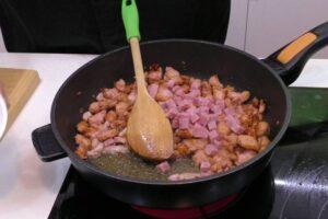 arroz con salchichas paso 2
