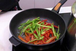 tallarines con calamares paso 1