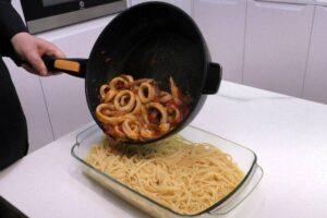 tallarines con calamares paso 5