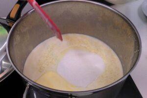 mousse de arroz con leche paso 1