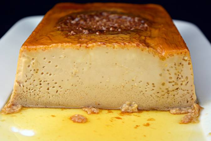 flan de chocolate con leche condensada paso final