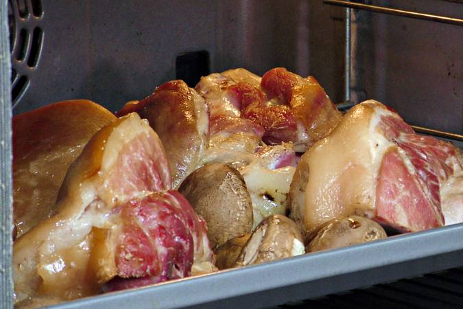 codillo de cerdo strogonoff paso 6