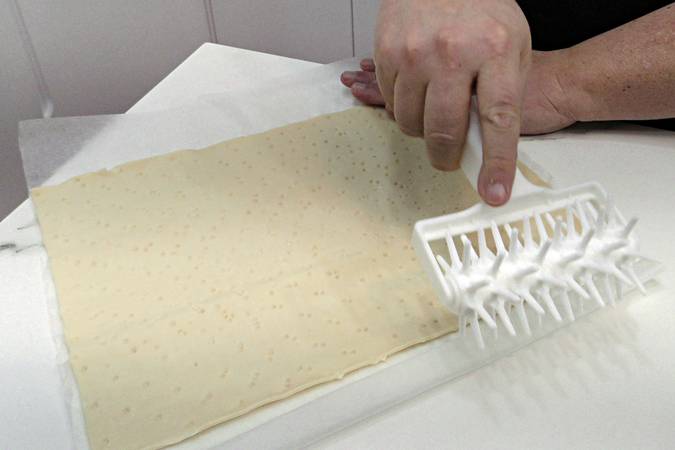 tarta de hojaldre y frambuesa paso 2