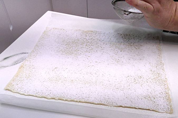 tarta de hojaldre y frambuesa paso 3