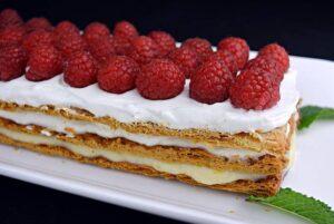tarta de hojaldre y frambuesa paso 9