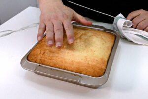 pudin de melocotón paso 6