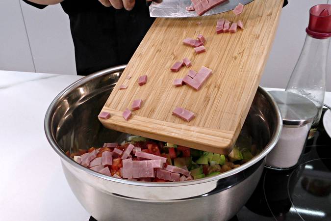ensalada de garbanzos con atún paso 3