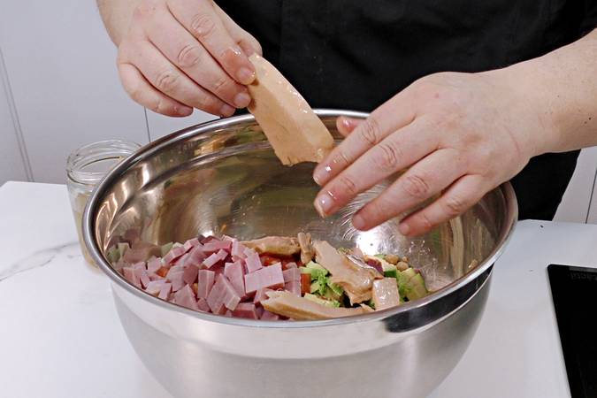 ensalada de garbanzos con atún paso 4