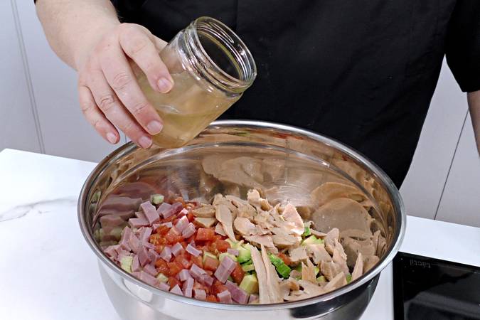 ensalada de garbanzos con atún paso 5