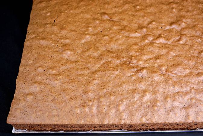 bizcocho de chocolate gigante paso 9