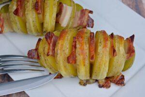 patatas hasselback paso final