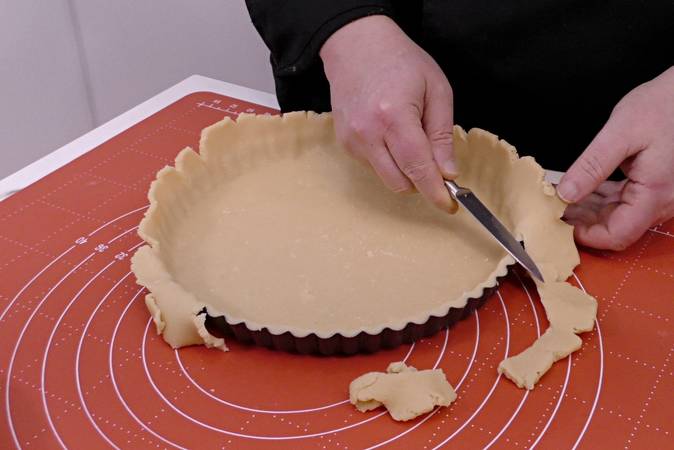 Tarta de melocotón con crema paso 4