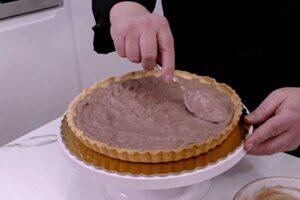 Tarta de melocotón con crema paso 7