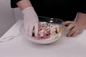 albóndigas con salsa agridulce paso 1