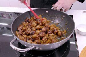 albóndigas con salsa agridulce paso 7
