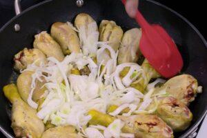 pollo con pimientos paso 2