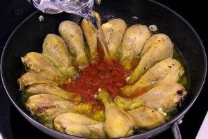 pollo con pimientos paso 3